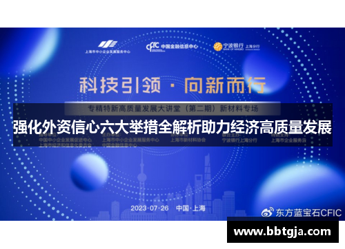 强化外资信心六大举措全解析助力经济高质量发展 强化外资信心六大举措全解析助力经济高质量发展